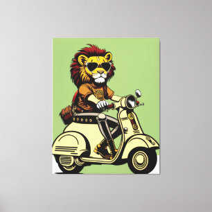 Impressão Em Tela Impressão de tela de leão