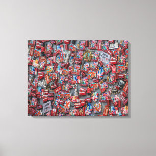 Impressão Em Tela Impressão de tela de magnatas do souvenir londrino