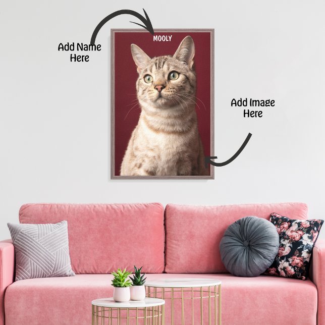 Impressão Em Tela Impressão de Tela de Memória Pet Personalizada (Custom Pet Memorial Canvas Print)