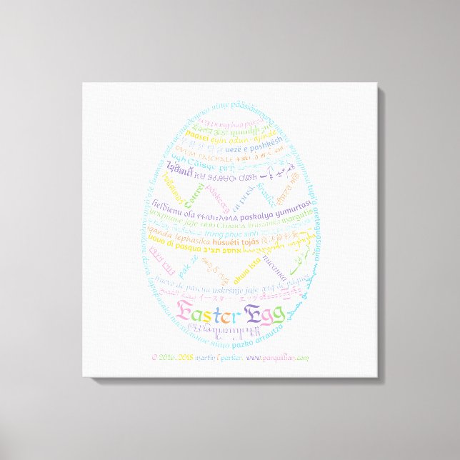 Impressão Em Tela Impressão de Tela de Ovo de Páscoa (Frente)