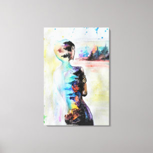 Impressão Em Tela Impressão de tela de reflexão - Pintura de corpo f