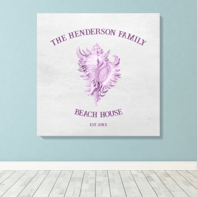 Impressão Em Tela Impressão de Tela de Shell de Conch Magenta (Insitu(piso de madeira))