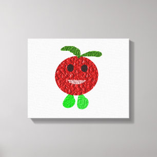 Impressão Em Tela Impressão de tela de tomate feliz
