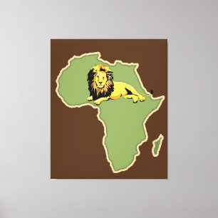 Impressão Em Tela Impressão de tela do mapa africano
