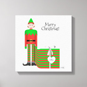 Impressão Em Tela Impressão de tela Elf de Natal - Pacote de present