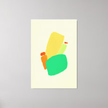 Impressão de tela estendida com abstrato vibrante