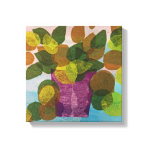 Impressão de tela estendida com Pote púrpura