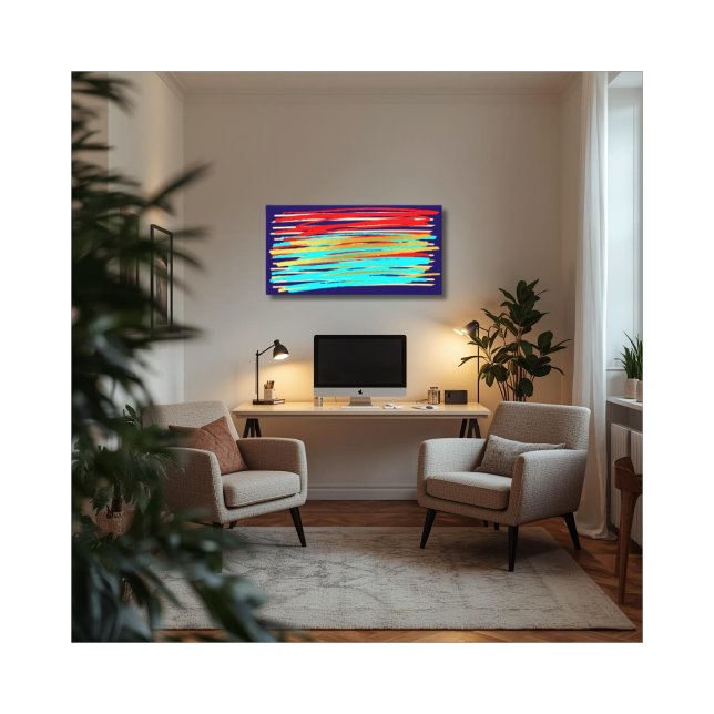 Impressão Em Tela Impressão de tela estendida de Abstrato-arte Doura (Criador carregado)
