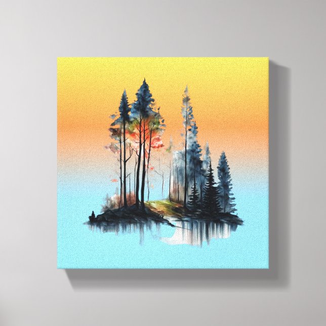 Impressão Em Tela Impressão de tela estendida - Praia (Frente)