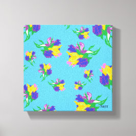 Impressão Em Tela Impressão de tela estendida : Tulipas no Sangue