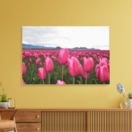 Impressão Em Tela Impressão de Tela Esticada de Flores de Tulipas Ro