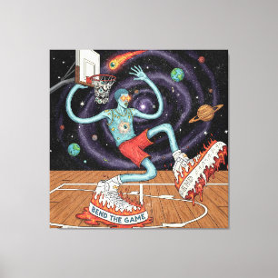 Impressão Em Tela Impressão de Tela Esticada do Espaço Surreal Dunk