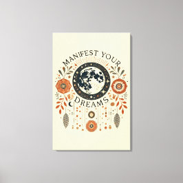 Impressão Em Tela Impressão de Tela Esticada - Manifeste Seus Sonhos