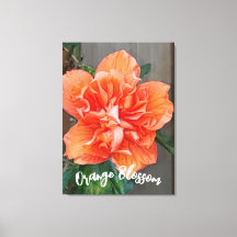 Impressão de Tela Laranja Flutuante