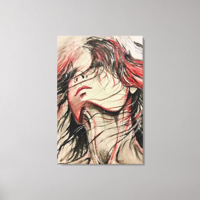 Impressão Em Tela Impressão de Tela O Vento das Mudanças Pintura Emo (Frente)