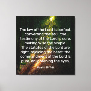 Impressão Em Tela Impressão De Tela Psalm 19:7-8