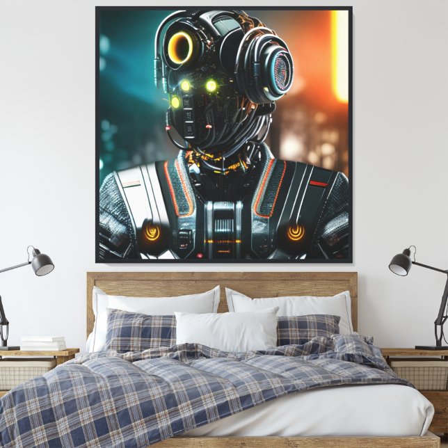 Impressão Em Tela Impressão de tela Robot 3 (Insitu(Quarto))