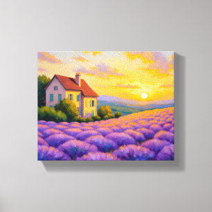 Impressão Em Tela Impressão de Tela Sunset lavanda