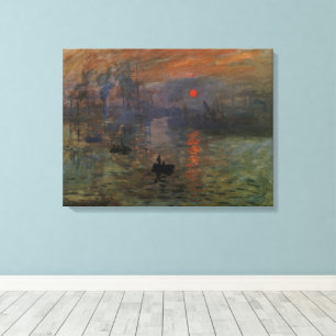 Impressão Em Tela Impression Sunrise de Claude Monet, Arte Antiga