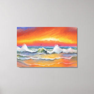 Impressão Em Tela Incandescendência - Arte com Aquarela