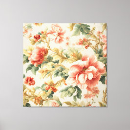 Impressão Em Tela Incríveis Flores, Folhas. Pintura