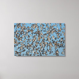 Impressão Em Tela Incrível Patos de inverno no voo