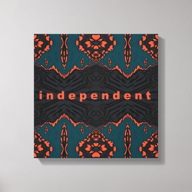 Impressão Em Tela Independente e orgulhoso (Frente)