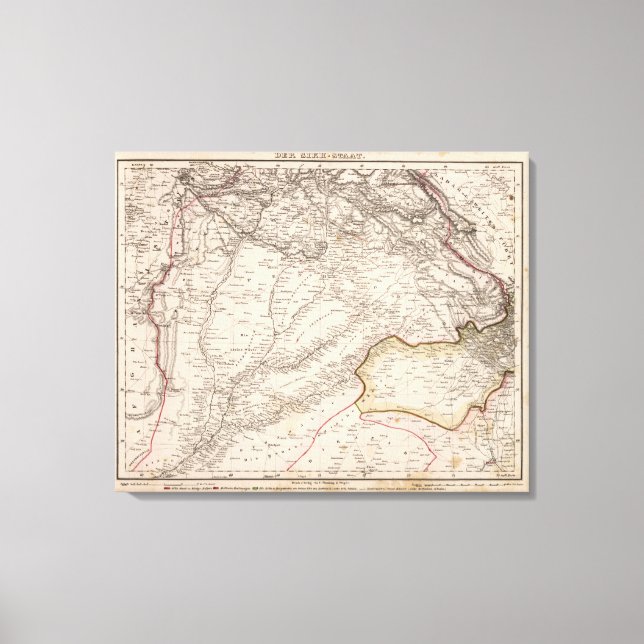 Impressão Em Tela Índia, Paquistão (Frente)