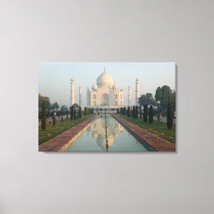 Impressão Em Tela ÍNDIA, Uttar Pradesh, Agra: Taj Mahal, Manhã