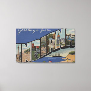 Impressão Em Tela Indiana (fresas de aço/dunas de areia)