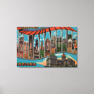 Impressão Em Tela Indianapolis, Indiana (construção principal)