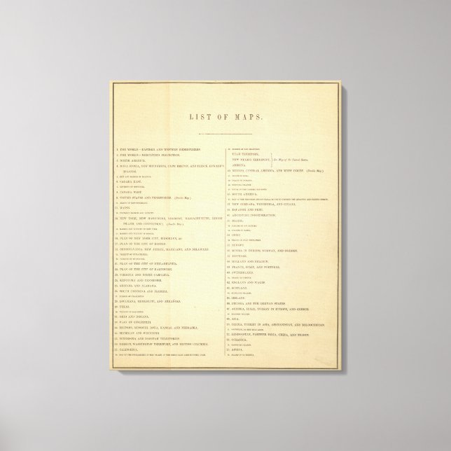 Impressão Em Tela Índice Novo atlas geral 2 (Frente)