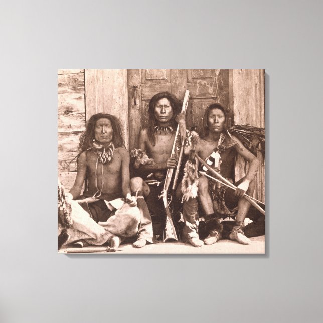 Impressão Em Tela Índios Spokane, 1861 (foto b/c) (Frente)