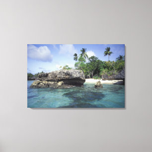 Impressão Em Tela Indonésia. Formações rochosas ao longo da costa