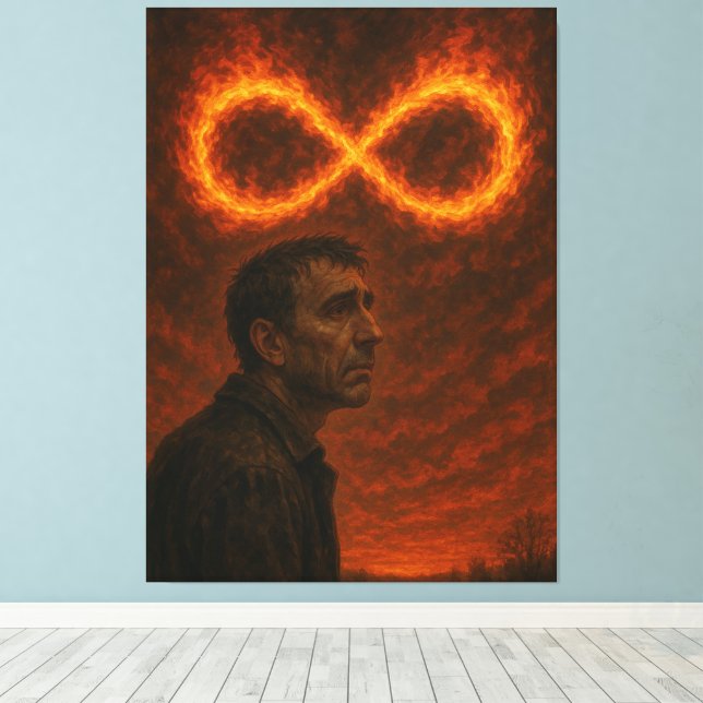 Impressão Em Tela Inferno Infinito (Insitu(piso de madeira))