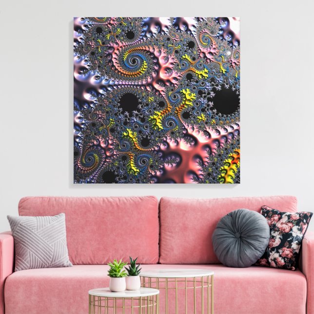 Impressão Em Tela Infinite Spiral Realms (Insitu(Sala de estar))