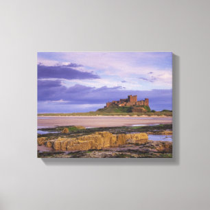 Impressão Em Tela Inglaterra, Northumberland, Castelo de Bamburgh