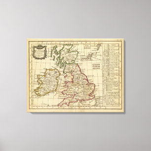 Impressão Em Tela Inglaterra, Scotland, Ireland