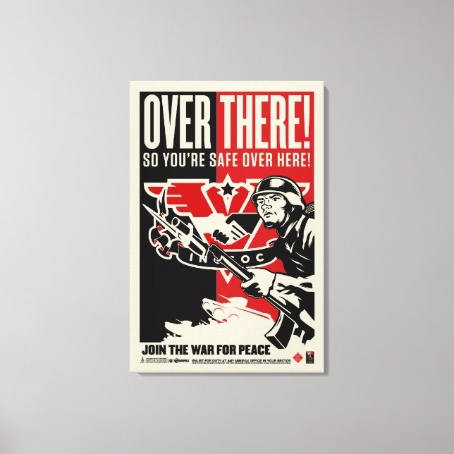 Impressão Em Tela INGSOC aliCanvas embrulhada (Frente)