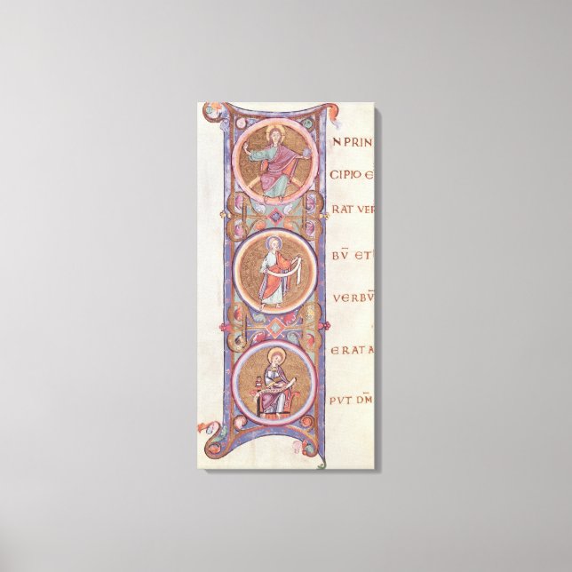 Impressão Em Tela Inicial historiada "I" (Frente)