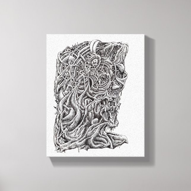 Impressão Em Tela Innerbeastman, desenho de tinta (Frente)