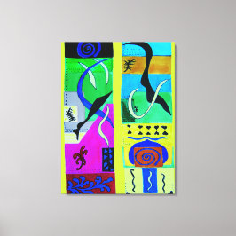 Impressão Em Tela Inspiração Abstrato Amarelo Moderna de Matisse