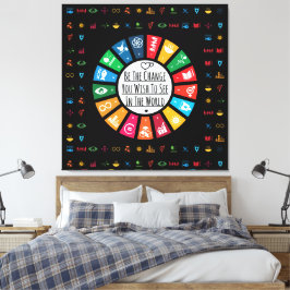 Impressão Em Tela Inspiração de Objetivos Elegíveis Modernos de Sust