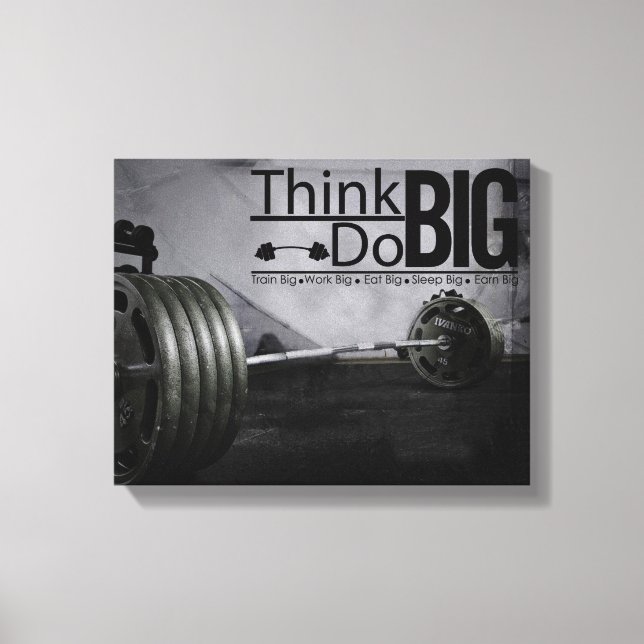 Impressão Em Tela Inspiração Motivação Cotações de Workout Poster (Frente)