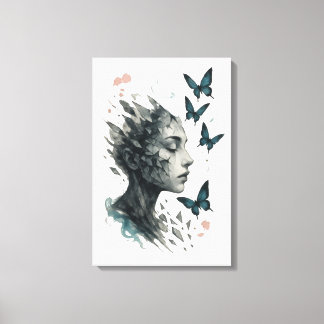 Impressão Em Tela Inspirational Wall Art | Butterfly Transformation