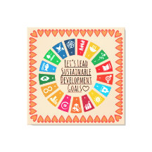 Inspire Change & Sustainability Goals Elegant Art