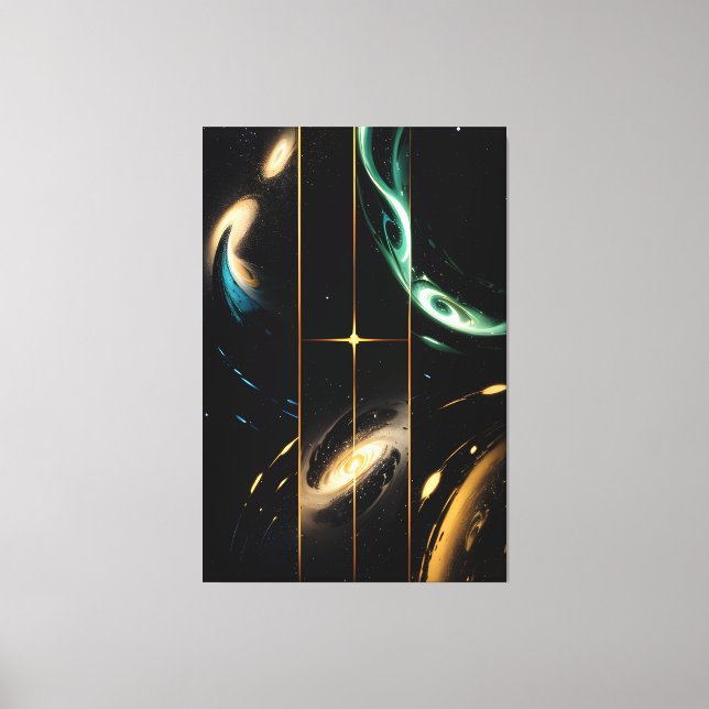 Impressão Em Tela Interconnected Universes (Frente)