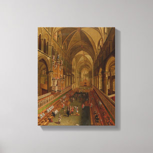 Impressão Em Tela Interior da catedral de Canterbury, c.1675-1700