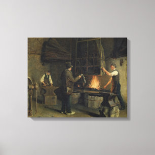 Impressão Em Tela Interior da forja, 1837
