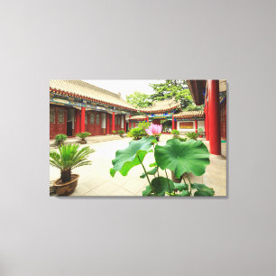Impressão Em Tela Interior da Pagoda da China